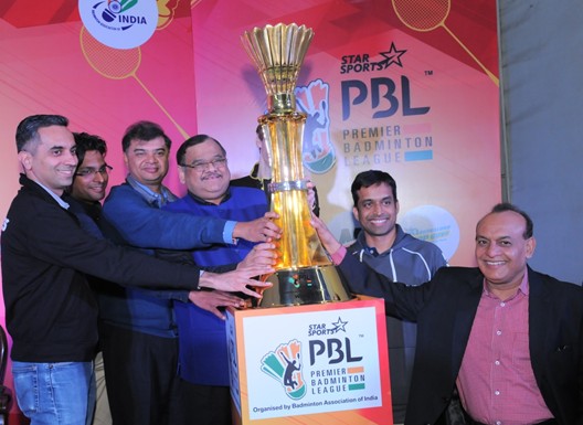 Media Release: Badminton India Association unveils the trophy for Star Sports Premier Badminton League 2016